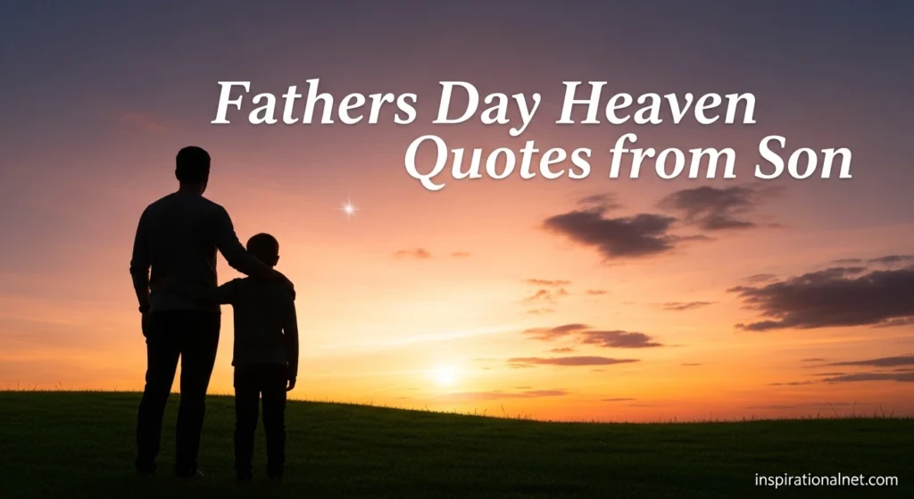 Fathers Day Heaven Quotes from Son