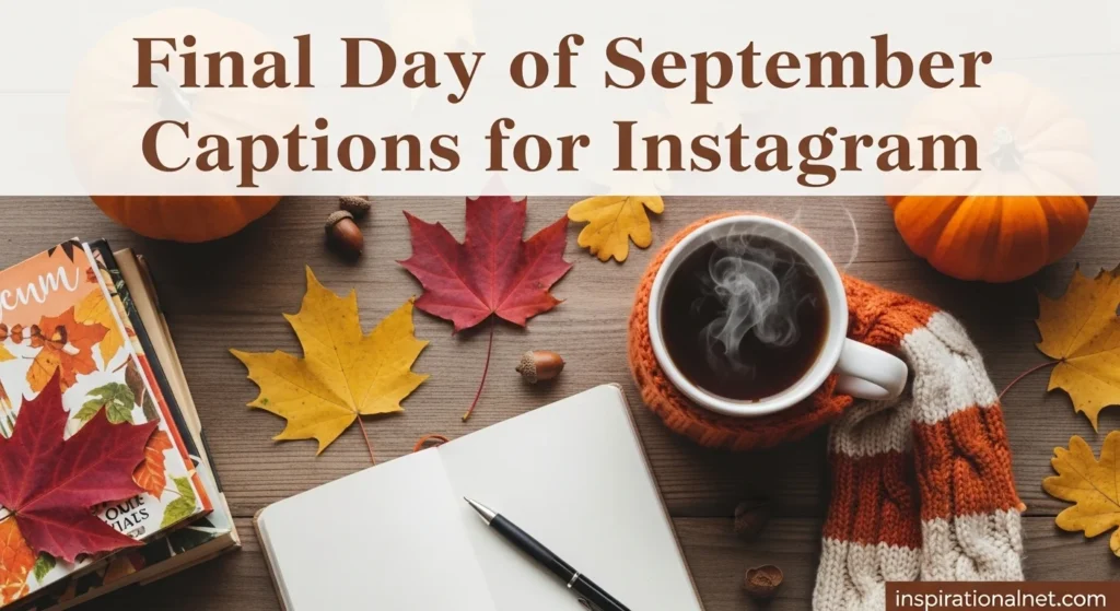 Final Day of September Captions for Instagram