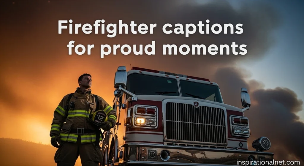 Firefighter captions for proud moments