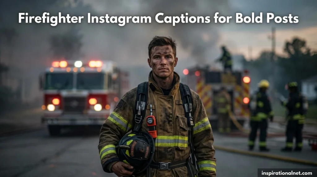 Firefighter Instagram Captions for Bold Posts