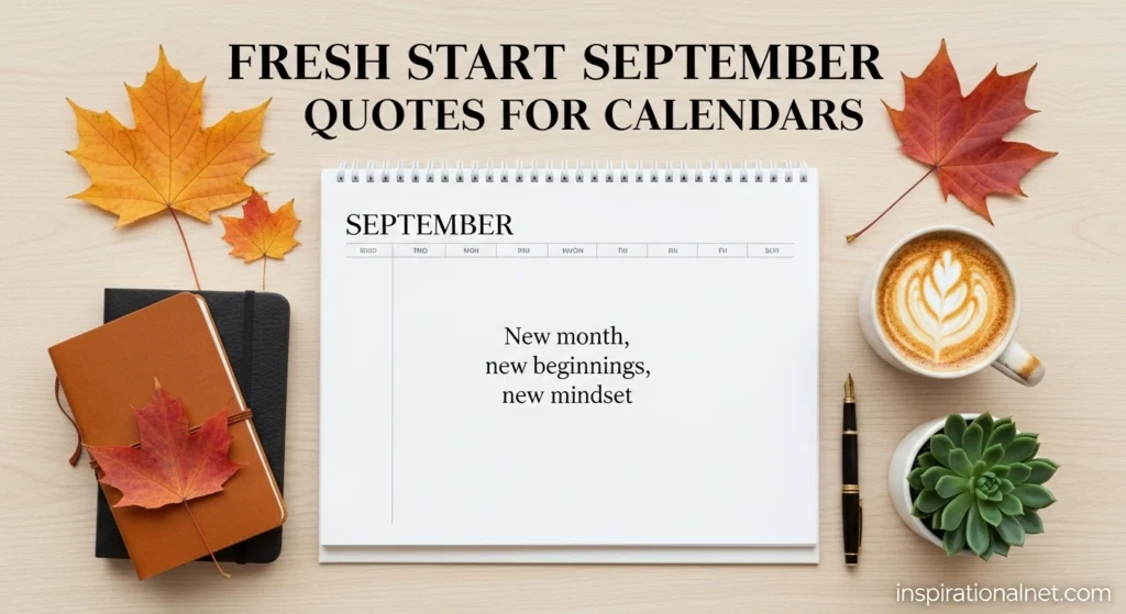 Fresh Start September Quotes for Calendars