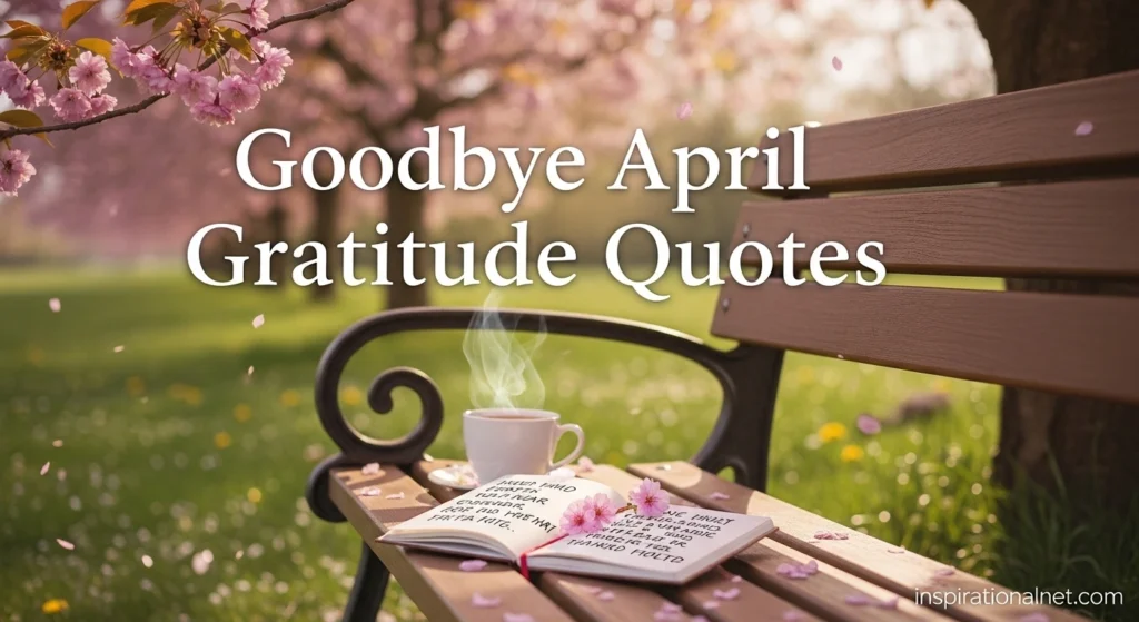 Goodbye April Gratitude Quotes