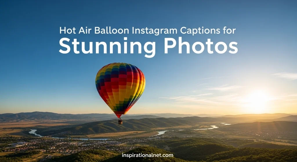 Hot Air Balloon Instagram Captions for Stunning Photo