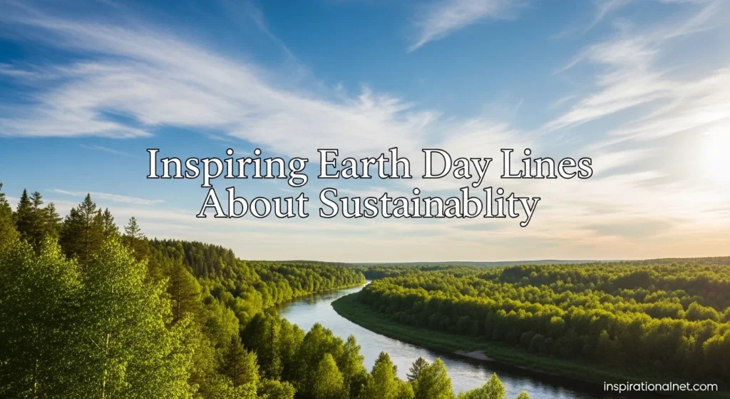 Inspiring Earth Day Lines About Sustainability