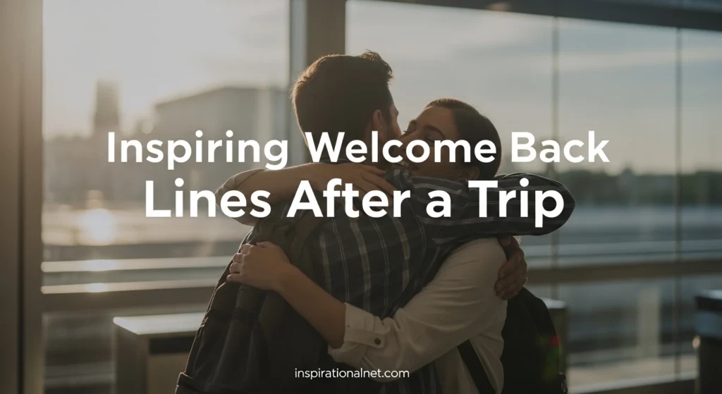 Inspiring Welcome Back Lines After a Trip