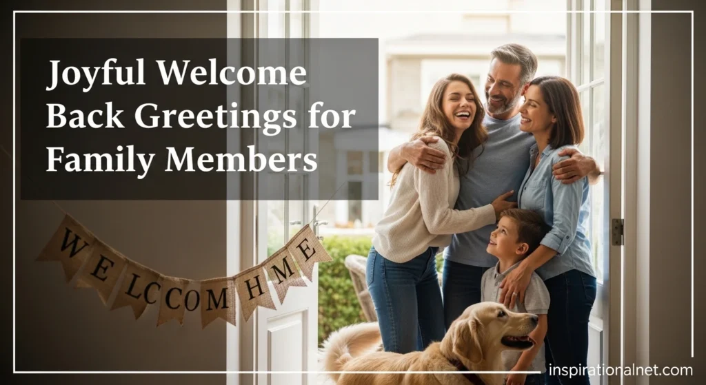 Joyful Welcome Back Greetings for Family Members