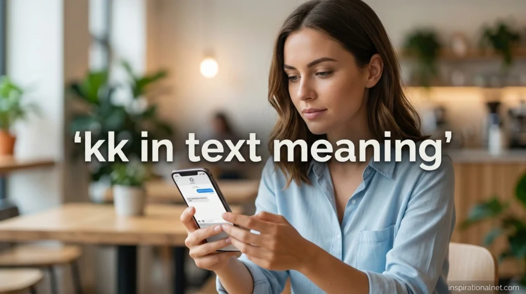 kk in text meaning