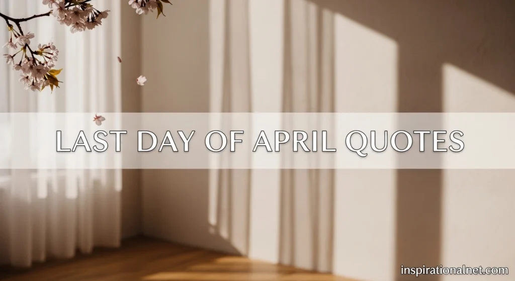 Last Day of April Quotes