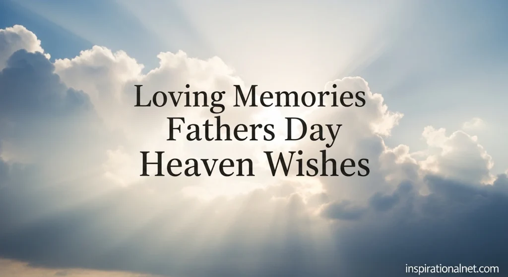 Loving Memories Fathers Day Heaven Wishes
