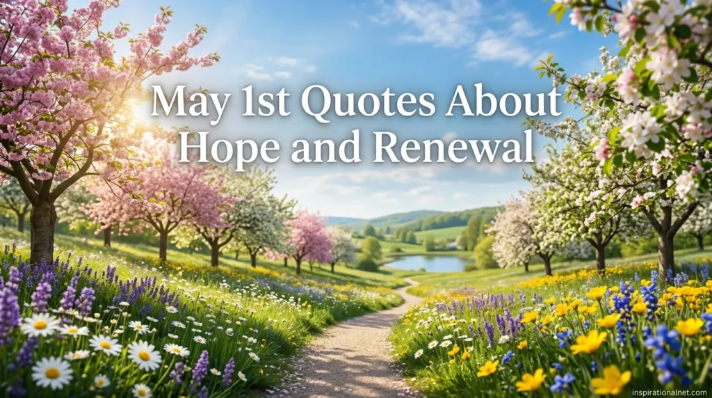 May 1st Quotes About Hope and Renewal