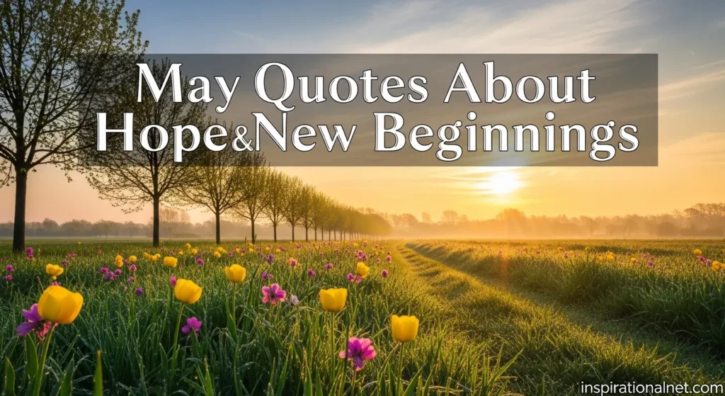 May Quotes About Hope and New Beginnings