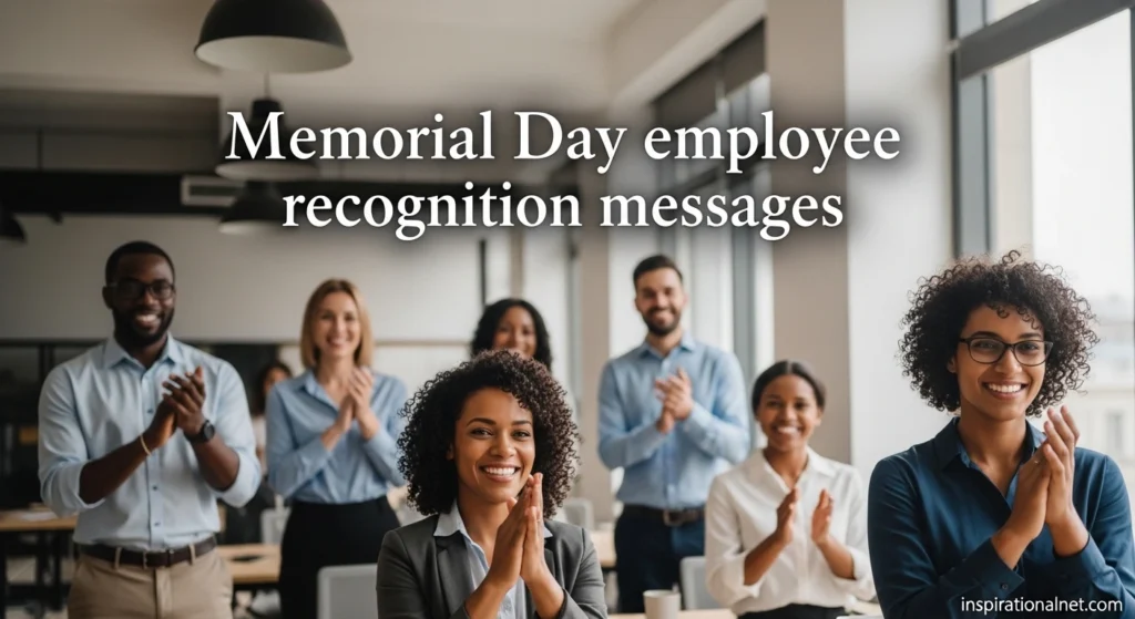 Memorial Day employee recognition messages