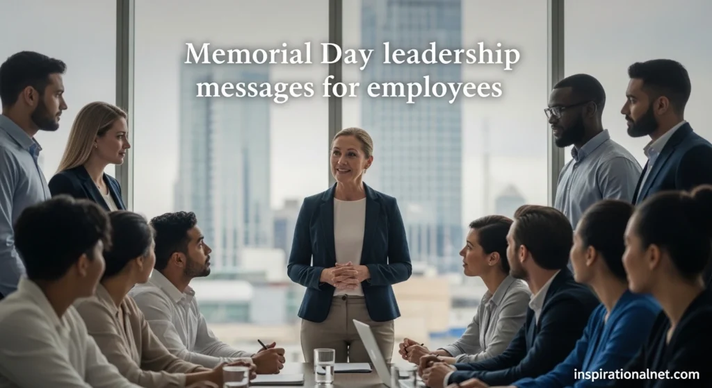Memorial Day leadership messages for employees