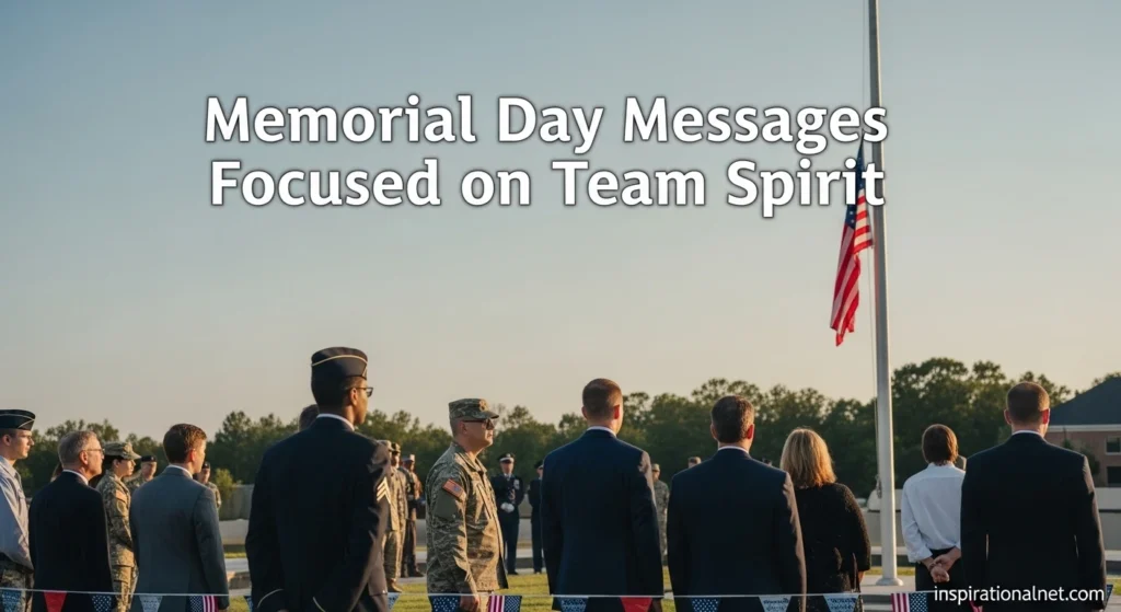 Memorial Day Messages Focused on Team Spirit