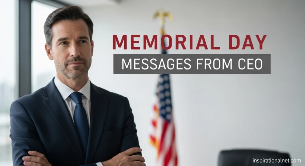 Memorial Day Messages from CEO