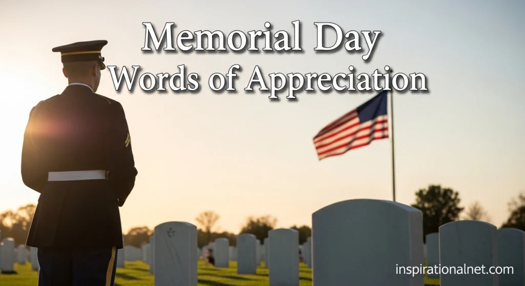 Memorial Day Words of Appreciation