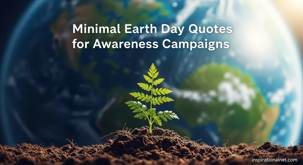 Minimal Earth Day Quotes for Awareness Campaigns