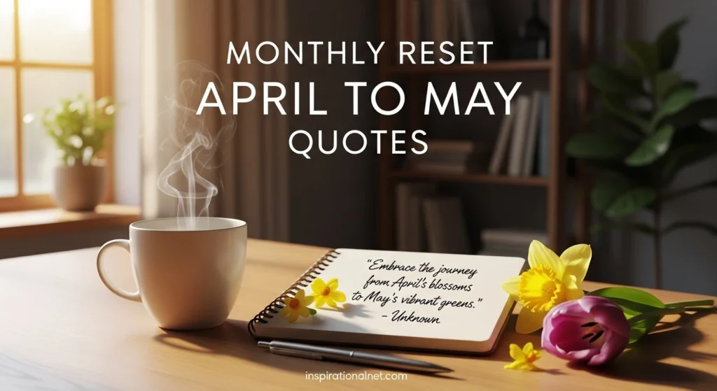 Monthly Reset April to May Quotes