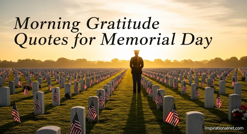 Morning Gratitude Quotes for Memorial Day