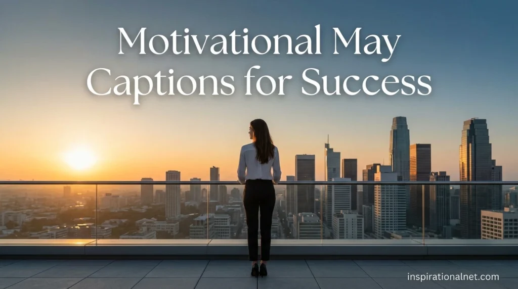 Motivational May Captions for Success