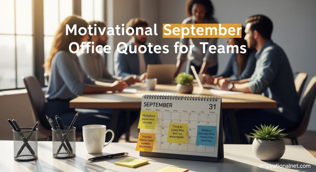 Motivational September office quotes for teams