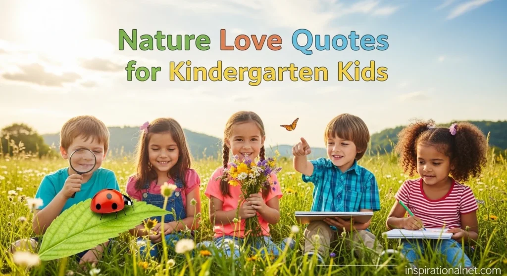 Nature Love Quotes for Kindergarten Kids
