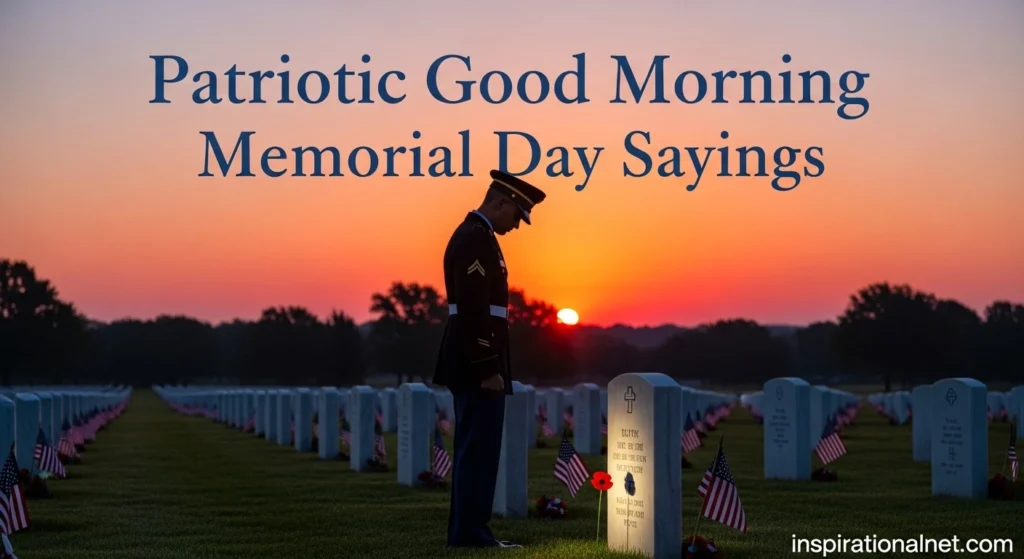 Patriotic Good Morning Memorial Day Sayings
