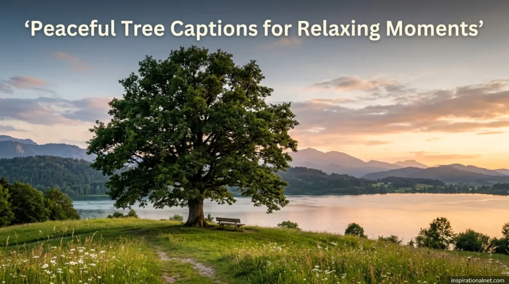 Peaceful Tree Captions for Relaxing Moments