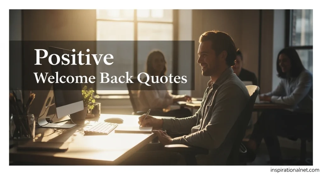 Positive Welcome Back Quotes