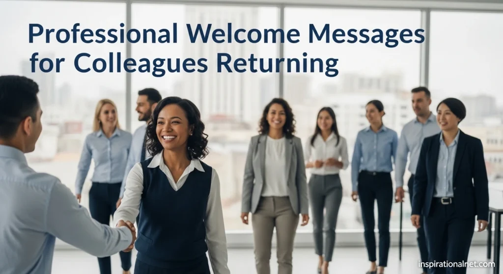 Professional Welcome Messages for Colleagues Returning