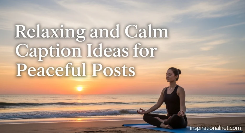 Relaxing and Calm Caption Ideas for Peaceful Posts