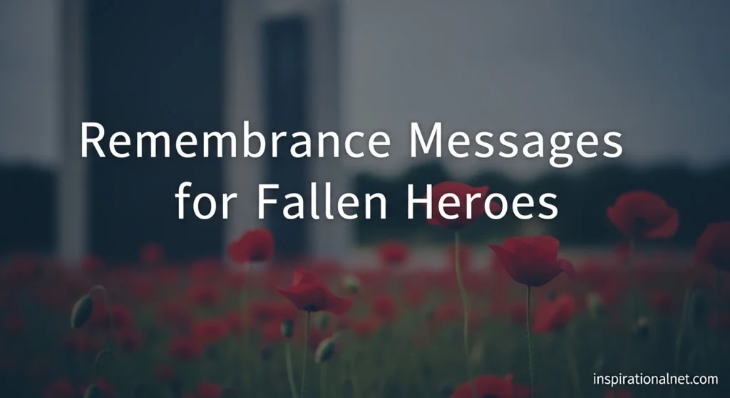 Remembrance Messages for Fallen Heroes