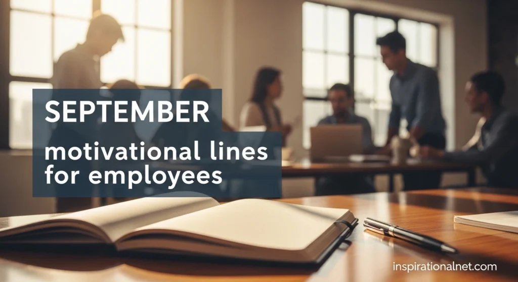 September motivational lines for employees