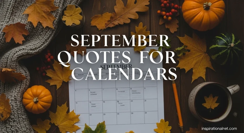 September Quotes for Calendars