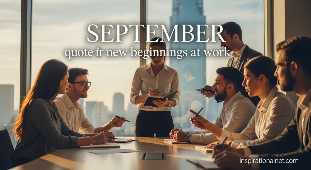 September quotes for new beginnings at work