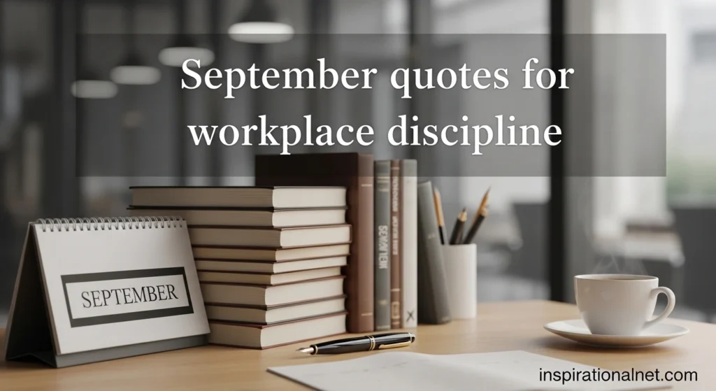 September quotes for workplace discipline