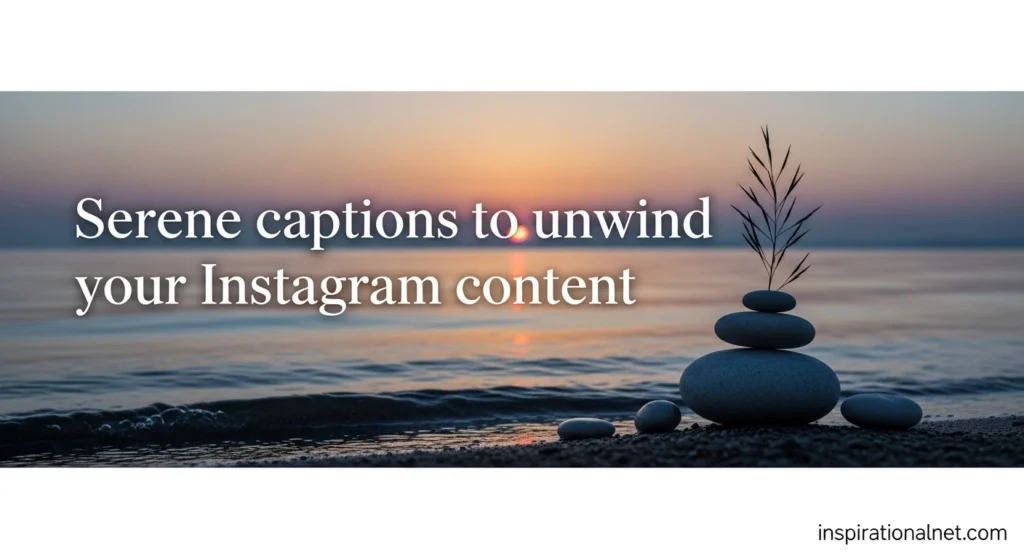 Serene captions to unwind your Instagram content