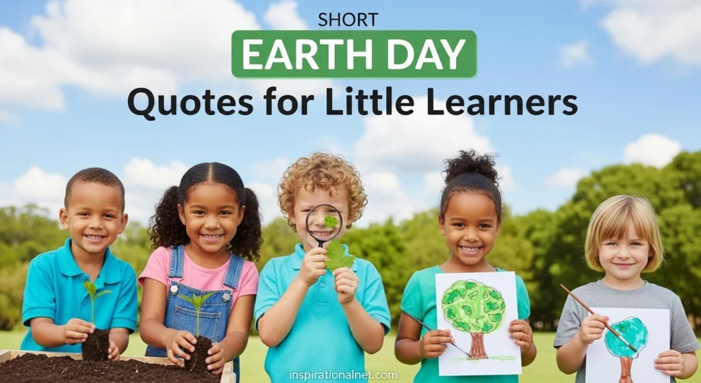 Short Earth Day Quotes for Little Learners