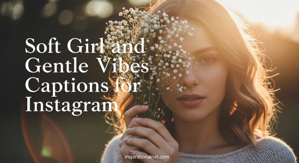 Soft Girl and Gentle Vibes Captions for Instagram
