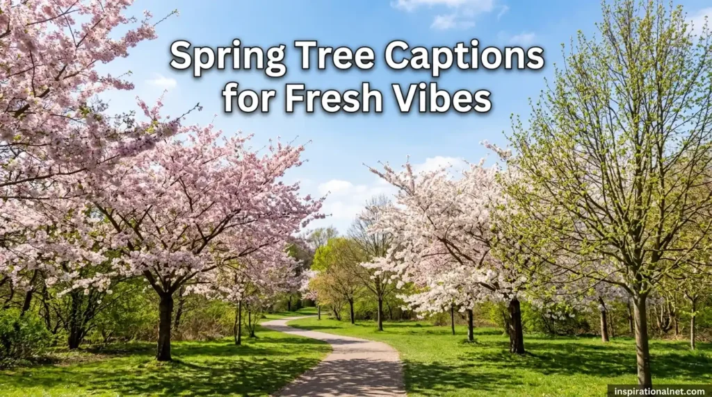 Spring Tree Captions for Fresh Vibes