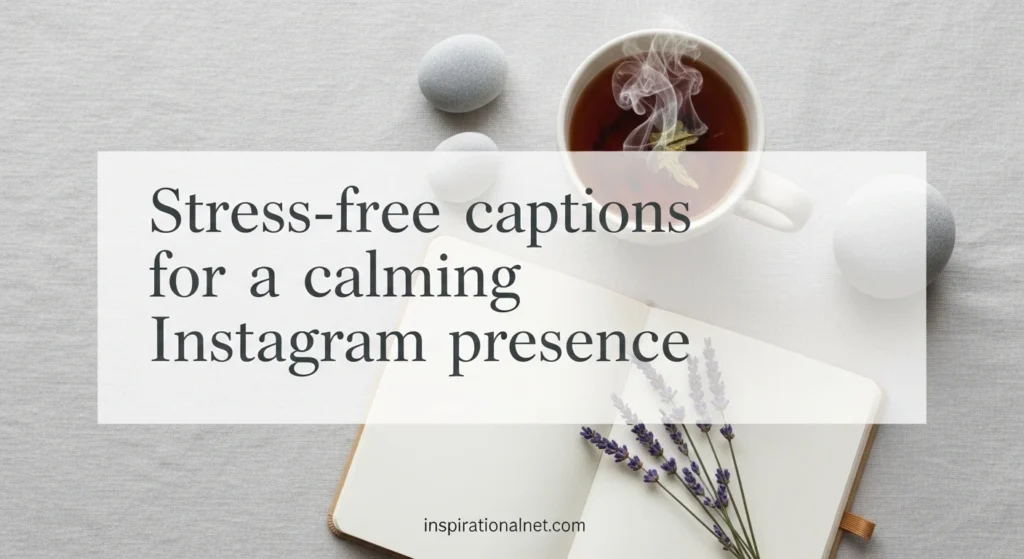 Stress-free captions for a calming Instagram presence