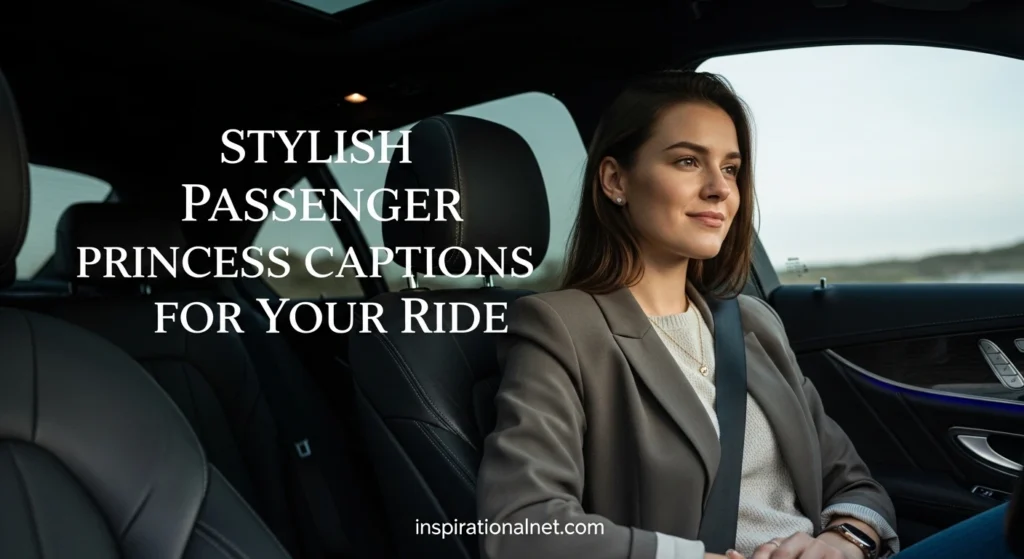 Stylish Passenger Princess Captions for Your Ride