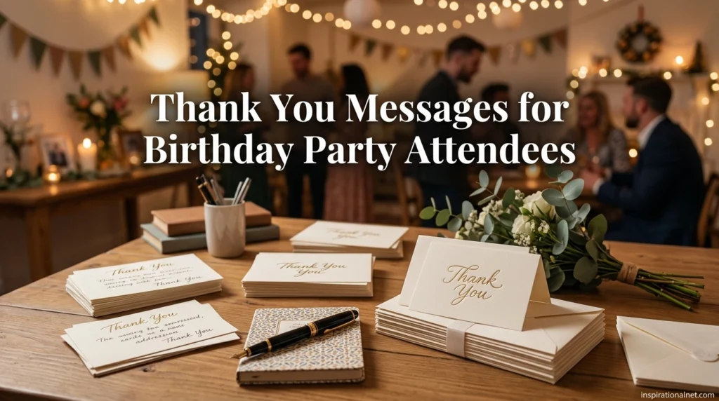 Thank You Messages for Birthday Party Attendees