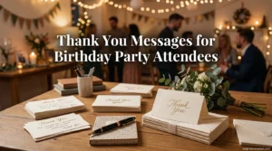 Thank You Messages for Birthday Party Attendees