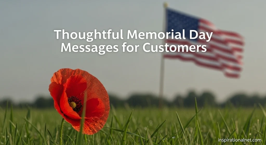 Thoughtful Memorial Day Messages for Customers