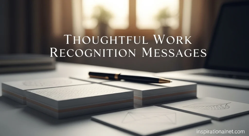 Thoughtful Work Recognition Messages