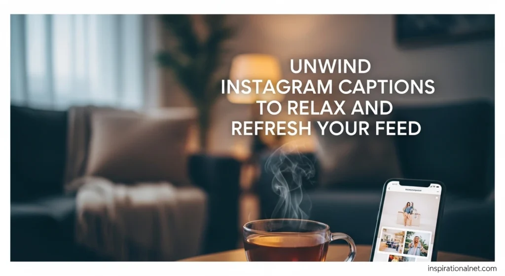 Unwind Instagram Captions to Relax and Refresh Your Feed