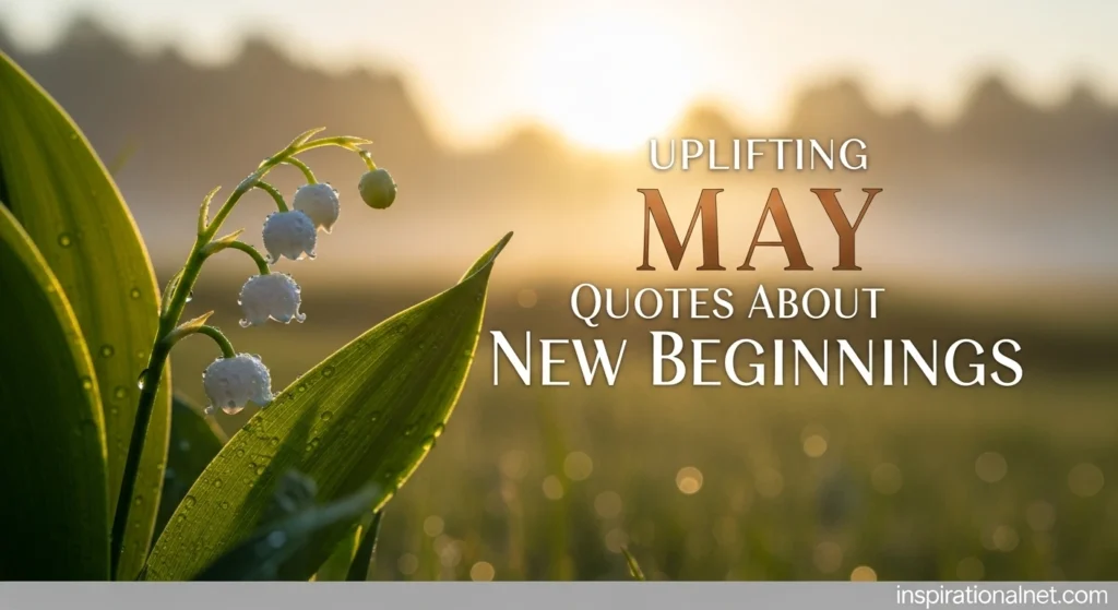 Uplifting May Quotes About New Beginnings