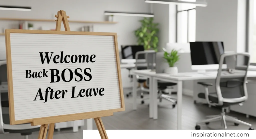 Welcome Back Boss After Leave
