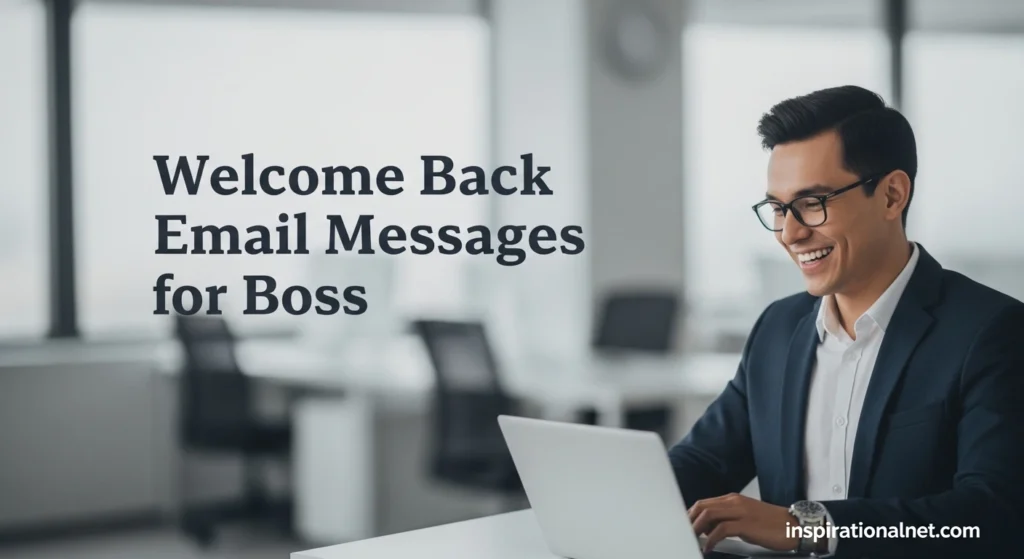Welcome Back Email Messages for Boss